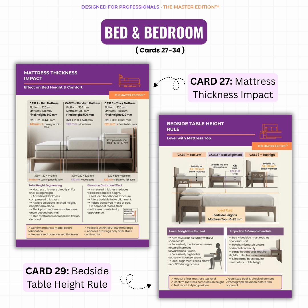 Furniture Proportion & Ergonomics Mastercards