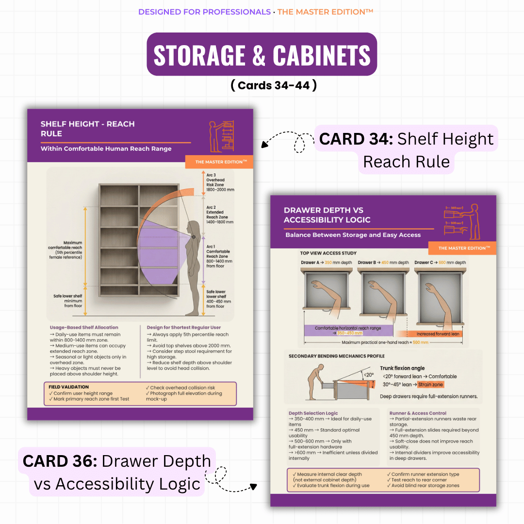 Furniture Proportion & Ergonomics Mastercards